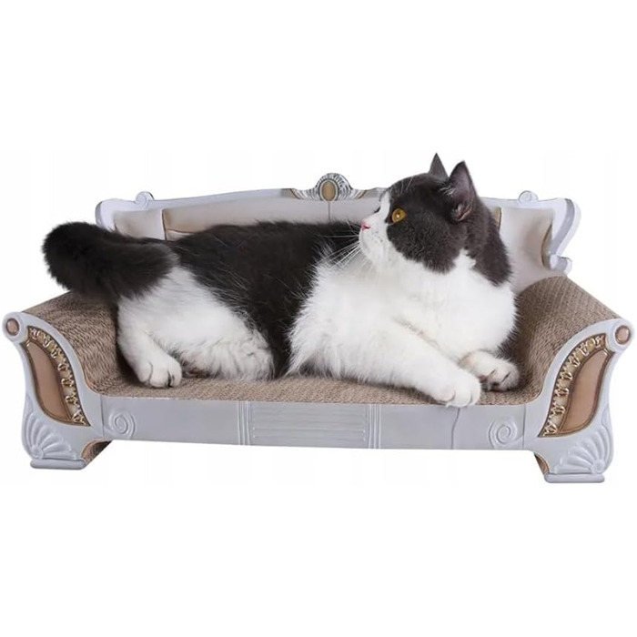 Драбина-кіготь для котів з картону, форма дивана - кіготь для котів, іграшка для котів, проста збірка, 52 x 23 x 22 см