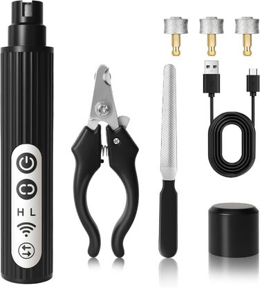 Шліфувальник кігтів для собак HOSSOM - безпечний інструмент для догляду за кігтями собак великих, середніх та малих порід