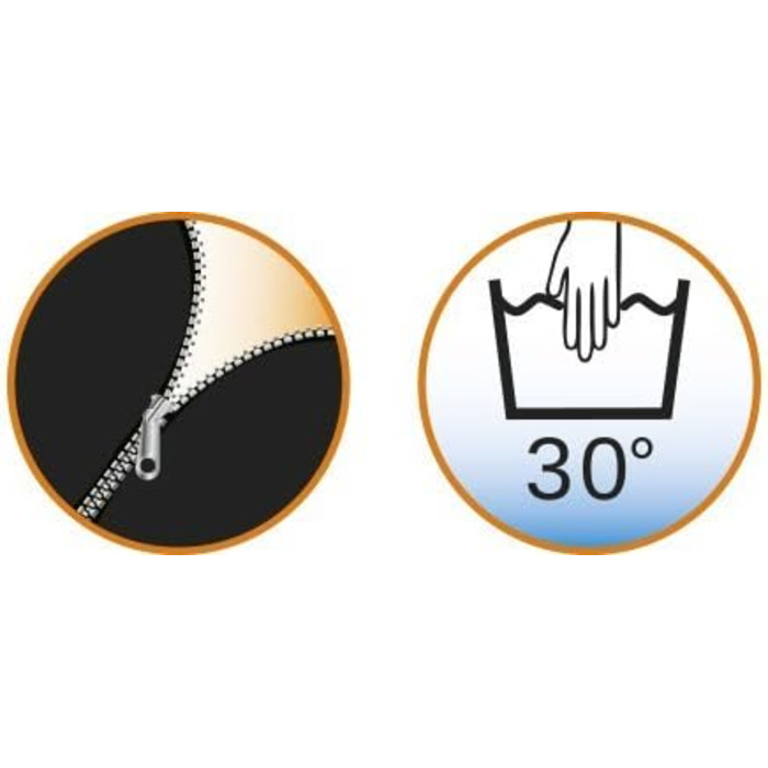 Подушка Nobby 'MILA' овальній формі, сірого кольору, 80 x 49 см