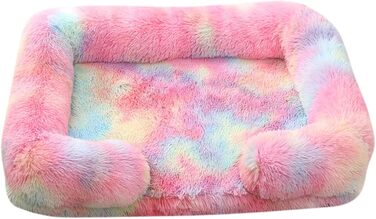 Килимок для собак великих порід, неслизький, для котів середніх порід, класичний, миючий, пухнастий, м'який, для балкона, вітальні, подорожей (Кольоровий, M)