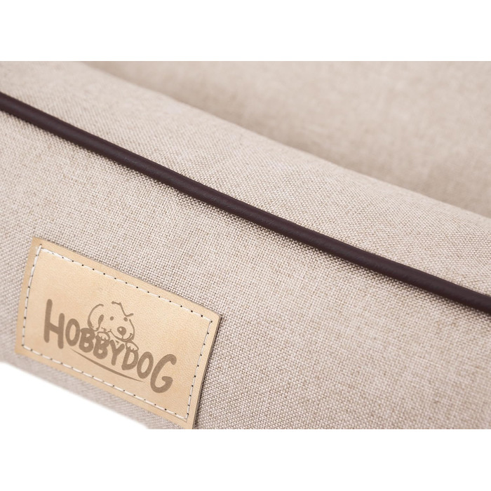 Крісло-ліжко для собак Joker M: 82 x 63 см, штучний льон, бежеве