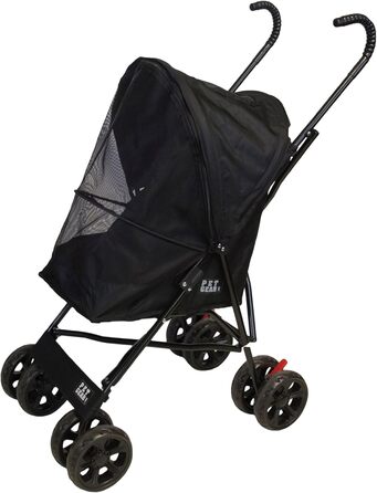 Візок для тварин Pet Gear Travel Lite, рожевий (чорний), для котів та собак до 6,8 кг