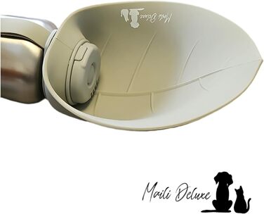 Водяна пляшка для собак Maili Deluxe, 800 мл, з нержавіючої сталі, з подвійними стінками, ізольована, сіра