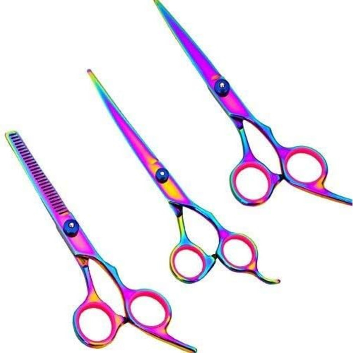 Набір для грумінгу собак та котів: професійні ножиці для стрижки шерсті, тример з нержавіючої сталі, 17.8 см