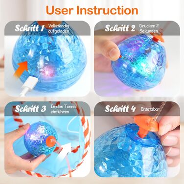 Інтерактивна іграшка для котів Migipaws 2-в-1: електричний м'ячик у тунелі, програмоване управління, іграшка-піймалка метеликів 2.0