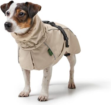 Теплий водонепроникний теплий накидка для собак HUNTER NORDBY, колір кремовий, розмір 55x55