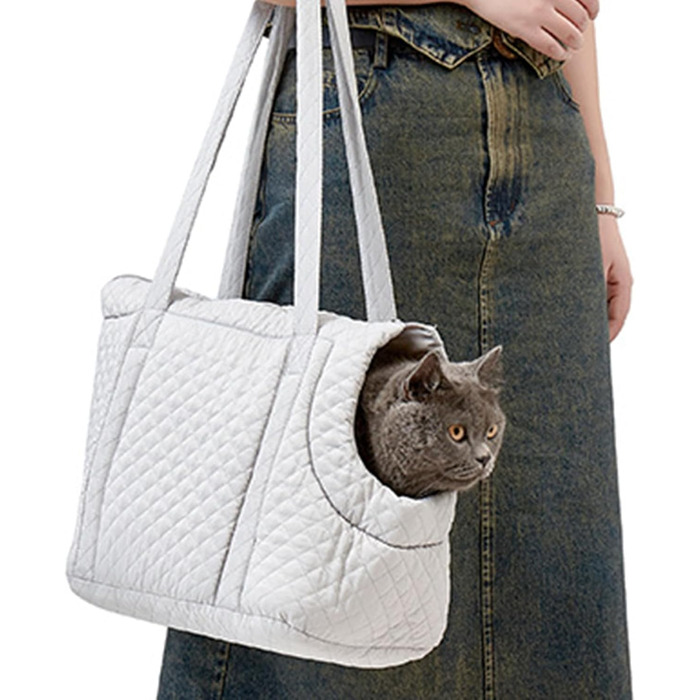 Сумка-переноска для собак та котів Lesunbak – бавовняна сумка-гаманець для маленьких собак, кошенят, цуценят – легка зимова переноска