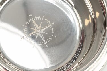 Набір мисок для собак TRIXIE Nordic 900 мл (білий) - миска для великих собак, 17 см, нержавіюча сталь, MDF, міцна, для миття в посудомийній машині