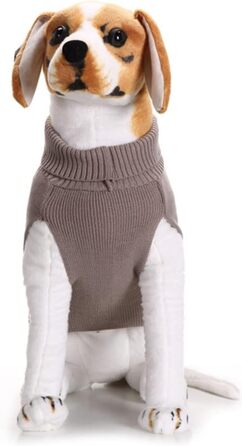 Теплий одяг для собак Angoiy Strickpuover - зимовий пуловер для собак, сірий, XXL