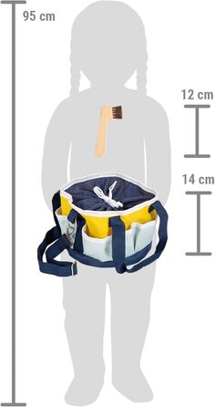 Набір для догляду за конем Small Foot: дерев'яні аксесуари для гри, іграшки для дітей