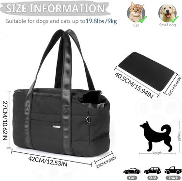 Автомобільний лежак для собак на заднє сидіння, переноска для тварин, миється, портативна переноска для собак та котів середніх та малих порід, подорожі на авто, піші прогулянки