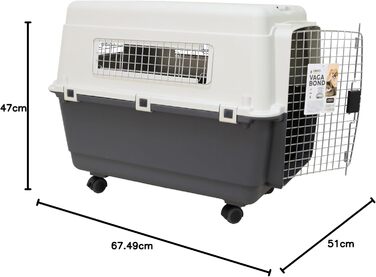 Переноска для тварин Croci Vagabond M 67.5x51x47 см пластикова